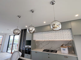 Stylish Pendant Light P420-Chrome - Galaxy Lighting NZ