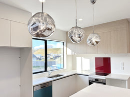 Stylish Pendant Light P420-Chrome - Galaxy Lighting NZ