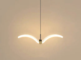 Stylish Acrylic Sea Gull LED Pendant Bedside Feature Light P431 - Galaxy Lighting NZ