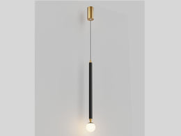 Slim Modern Black LED Pendant Bedside/Bathroom feature Light P432(DEMO)) - Galaxy Lighting NZ