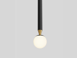 Slim Modern Black LED Pendant Bedside/Bathroom feature Light P432(DEMO)) - Galaxy Lighting NZ