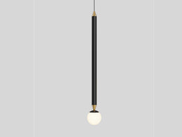 Slim Modern Black LED Pendant Bedside/Bathroom feature Light P432(DEMO)) - Galaxy Lighting NZ