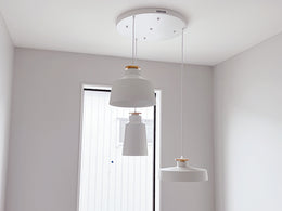 White Color Simple Design Pendant Light P436-50cm - Galaxy Lighting NZ