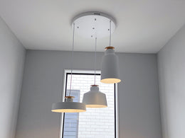White Color Simple Design Pendant Light P436-50cm - Galaxy Lighting NZ
