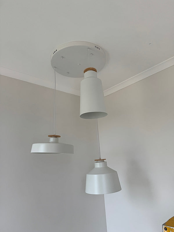 White Color Simple Design Pendant Light P436-50cm - Galaxy Lighting NZ
