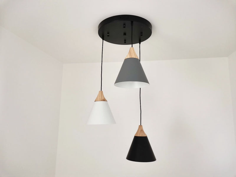 Nordic Timber Style Pendant Light P438-40cm - Galaxy Lighting NZ