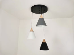 Nordic Timber Style Pendant Light P438-40cm - Galaxy Lighting NZ