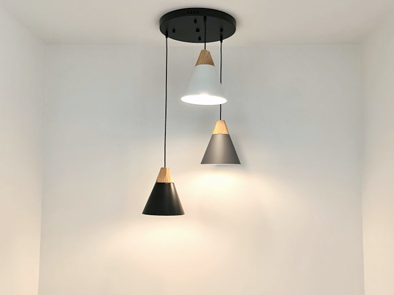 Nordic Timber Style Pendant Light P438-40cm - Galaxy Lighting NZ