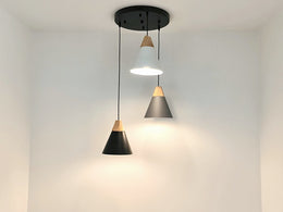 Nordic Timber Style Pendant Light P438-40cm - Galaxy Lighting NZ