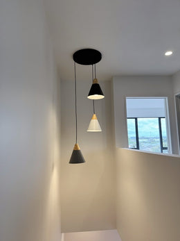 Nordic Timber Style Pendant Light P438-40cm - Galaxy Lighting NZ