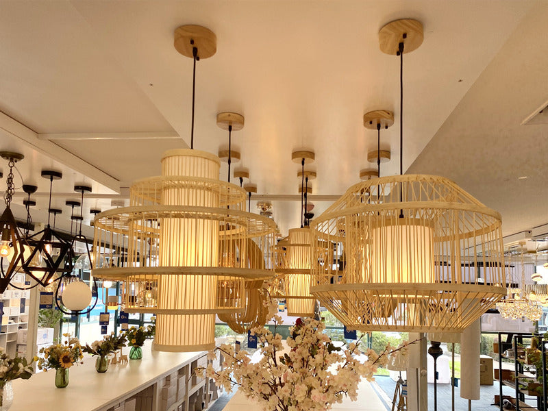 Rattan Pendant Light P440-500 - Galaxy Lighting NZ