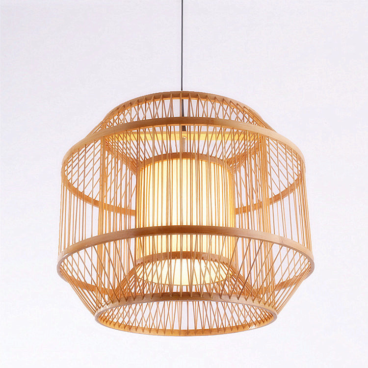 Rattan Pendant Light P440-500 - Galaxy Lighting NZ