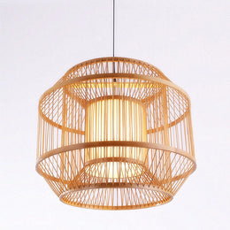 Rattan Pendant Light P440-500 - Galaxy Lighting NZ