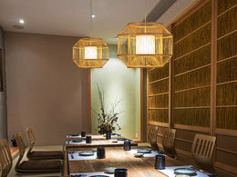 Rattan Pendant Light P440-500 - Galaxy Lighting NZ