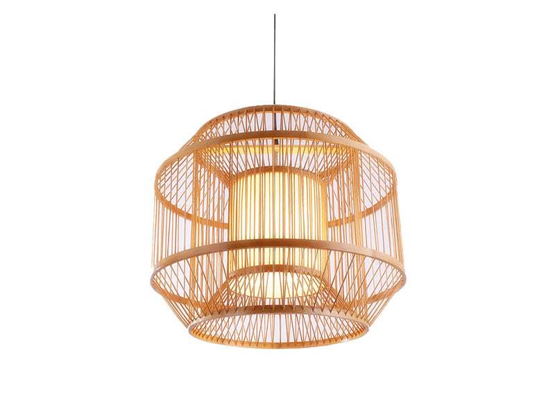 Rattan Pendant Light P440-500 - Galaxy Lighting NZ