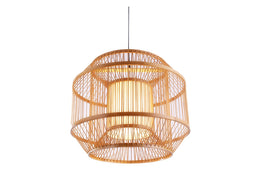 Rattan Pendant Light P440-500 - Galaxy Lighting NZ