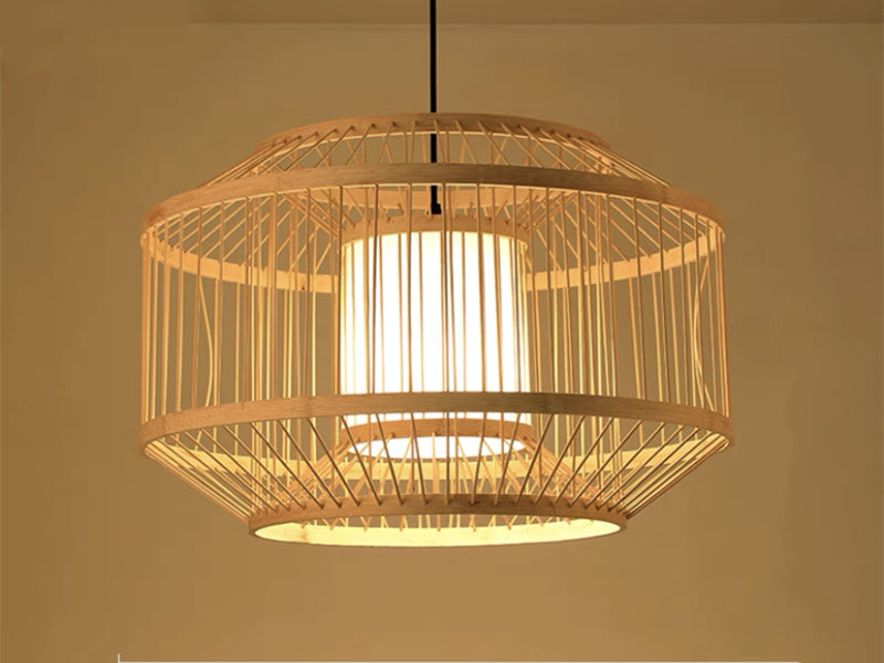 Rattan Pendant Light P440-500 - Galaxy Lighting NZ