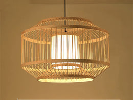 Rattan Pendant Light P440-500 - Galaxy Lighting NZ