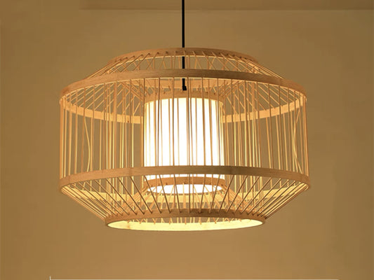 Rattan Pendant Light P440-500 - Galaxy Lighting NZ