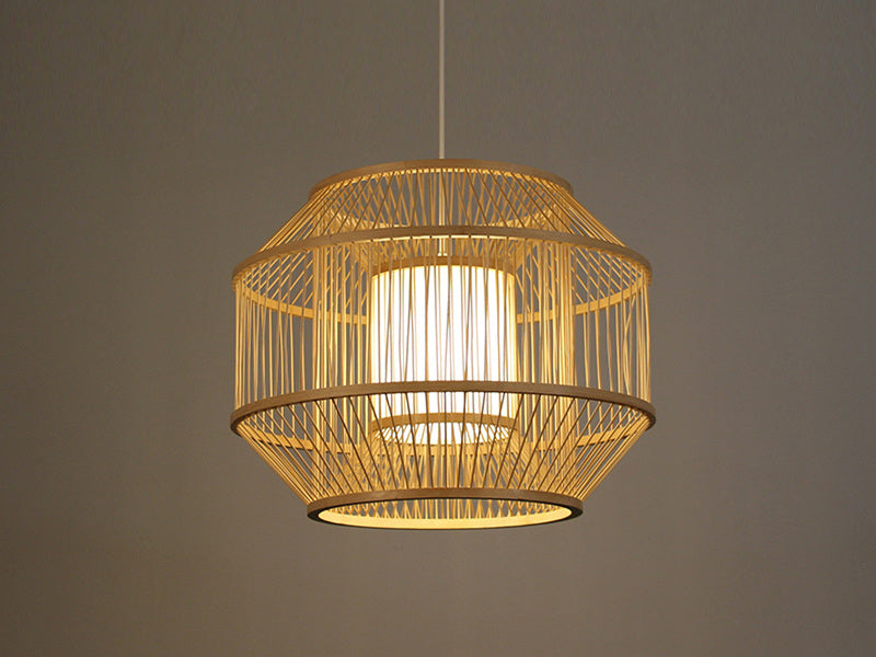 Rattan Pendant Light P440-500 - Galaxy Lighting NZ
