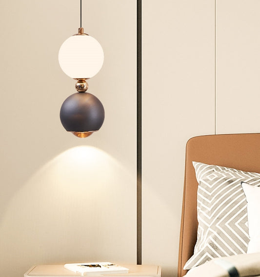 FREE LIFTING Grey Colour LED Pendant Light/Bedside Feature Light P443-Grey - Galaxy Lighting NZ