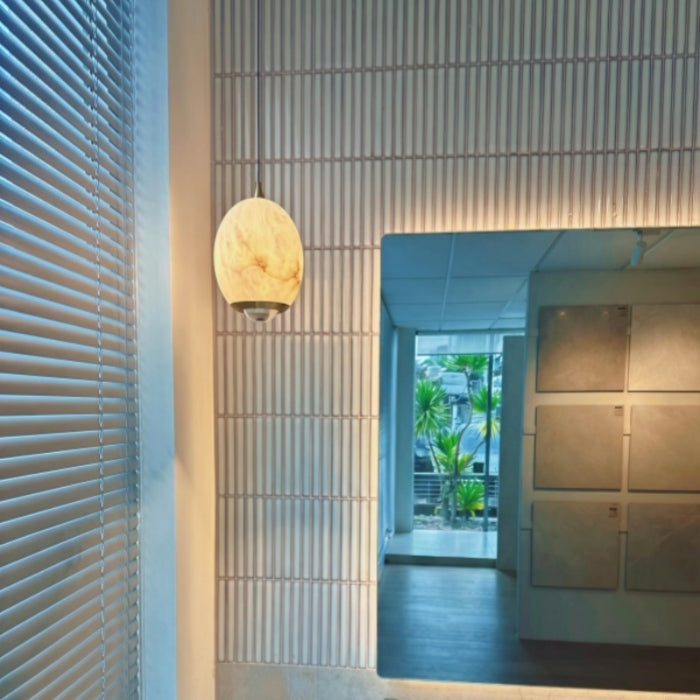 FREE LIFTING ALABASTER LED Pendant Light/Bedside Feature Light P444 - Galaxy Lighting NZ