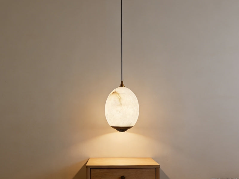 FREE LIFTING ALABASTER LED Pendant Light/Bedside Feature Light P444 - Galaxy Lighting NZ