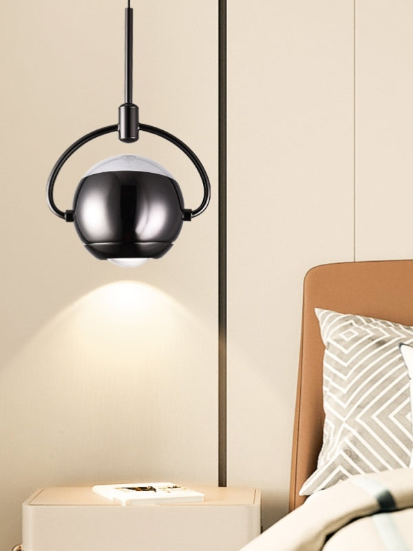 FREE LIFTING Black Colour LED Pendant Light/Bedside Feature Light P446-B - Galaxy Lighting NZ
