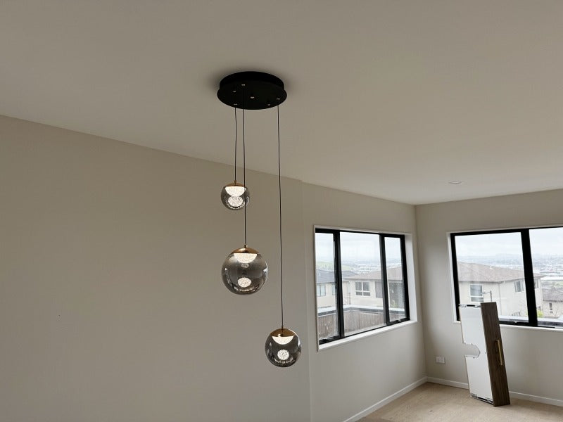 Color Change Smoky Grey LED Pendant Light P449-400 - Galaxy Lighting NZ