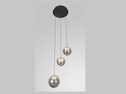 Color Change Smoky Grey LED Pendant Light P449-400 - Galaxy Lighting NZ