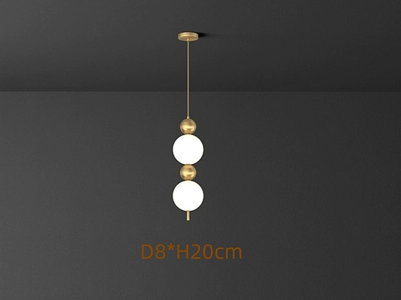 FREE LIFTING Gold Colour LED Pendant Light/Bedside Feature Light P453 - Galaxy Lighting NZ