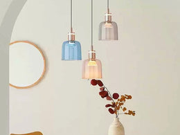 Smokey Grey RETRACTABLE LED Pendant Light/Bedside Light P459 - Galaxy Lighting NZ
