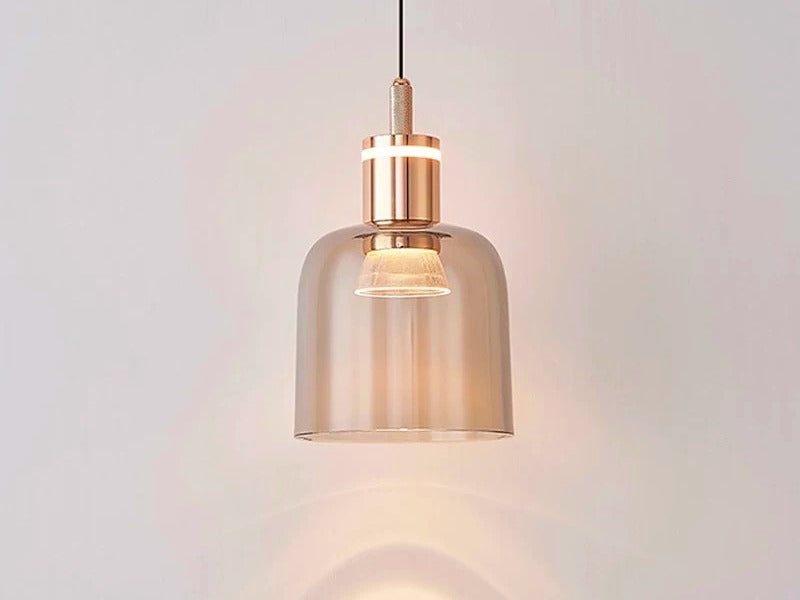 Smokey Grey RETRACTABLE LED Pendant Light/Bedside Light P459 - Galaxy Lighting NZ