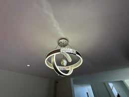 Color Change LED Crystal Pendant Light P462-500 - Galaxy Lighting NZ