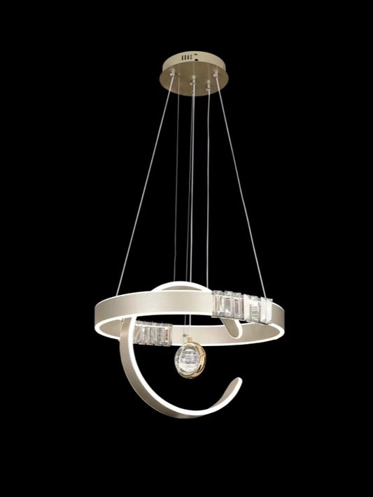 Color Change LED Crystal Pendant Light P462-500 - Galaxy Lighting NZ