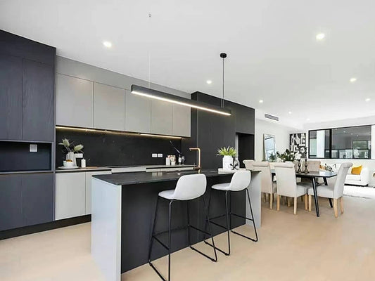 Modern LED Pendant Light，Linear Light,P807-Black-2.25M-CCT - Galaxy Lighting NZ