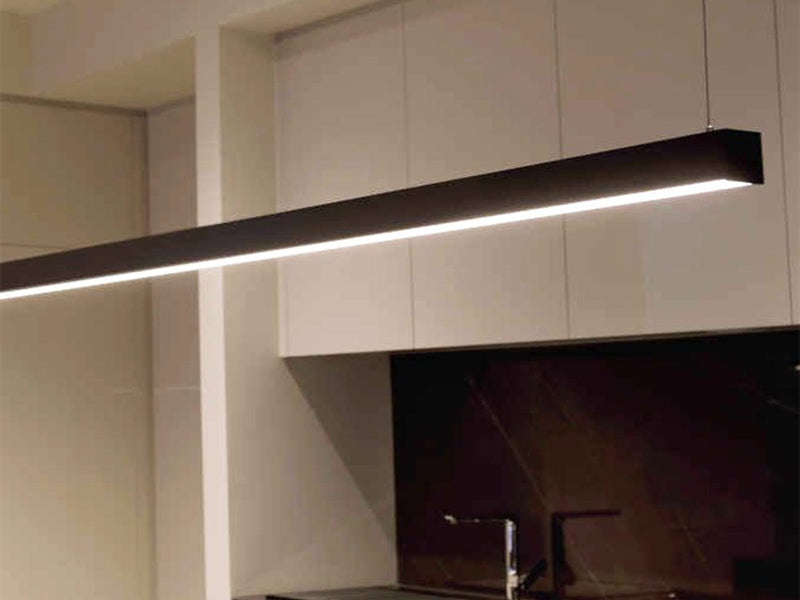 Modern LED Pendant Light，Linear Light,P807-Black-2.25M-CCT - Galaxy Lighting NZ