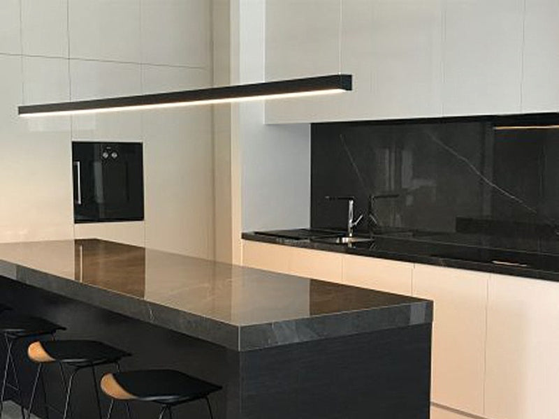 Modern LED Pendant Light，Linear Light,P807-Black-2.25M-CCT - Galaxy Lighting NZ