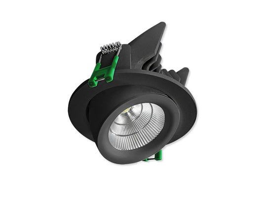 12W-Black Gimble Recessed LED Downlight R-GDL894 - Galaxy Lighting NZ