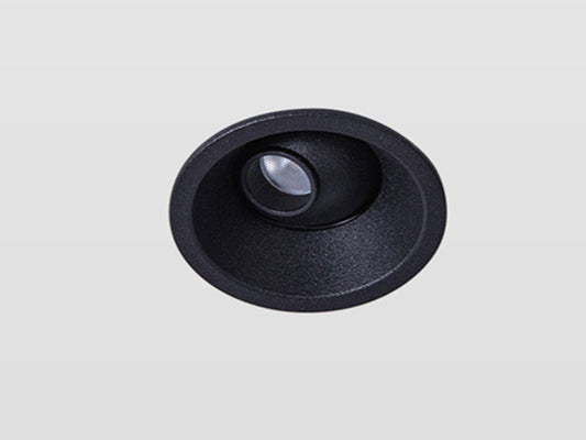3W Black 3000K MINI Tiltable Recessed LED Downlight R-GDL906S-B - Galaxy Lighting NZ