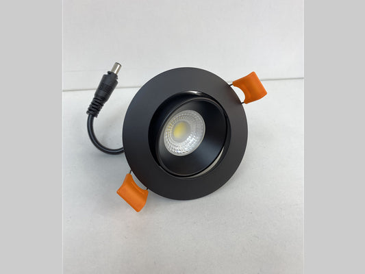 7W Black 3000k/6000k LED COB Downlights R104-7W - Galaxy Lighting NZ