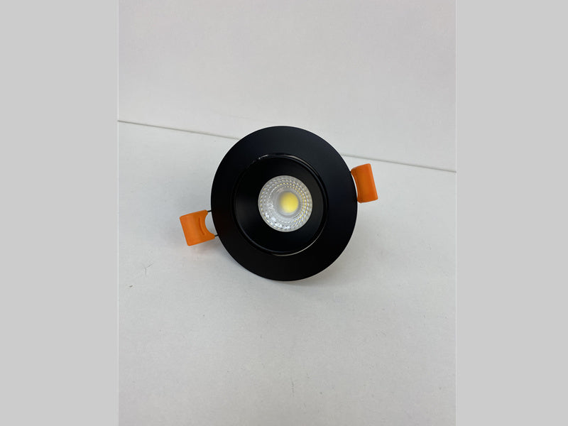 7W Black 3000k/6000k LED COB Downlights R104-7W - Galaxy Lighting NZ