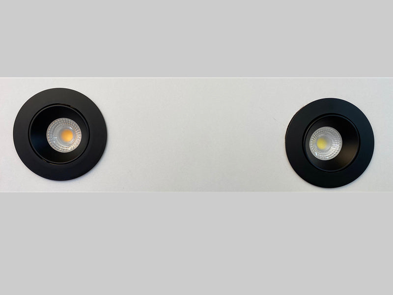7W Black 3000k/6000k LED COB Downlights R104-7W - Galaxy Lighting NZ