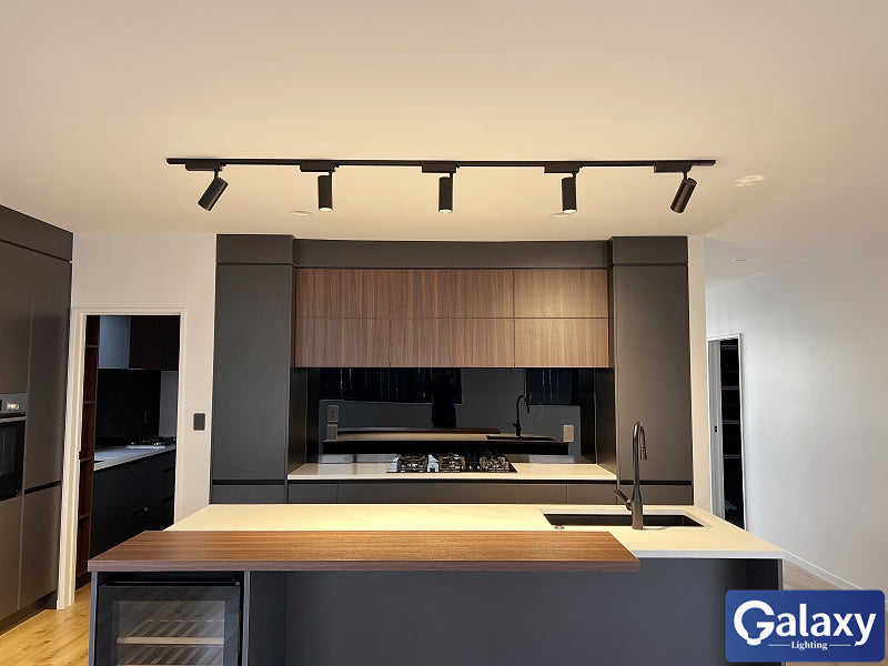 24W-Black 3000k Track Light R108 - Galaxy Lighting NZ