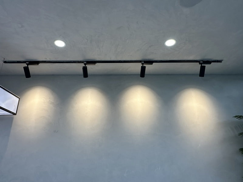 24W-Black 3000k Track Light R108 - Galaxy Lighting NZ