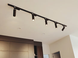 24W-Black 3000k Track Light R108 - Galaxy Lighting NZ