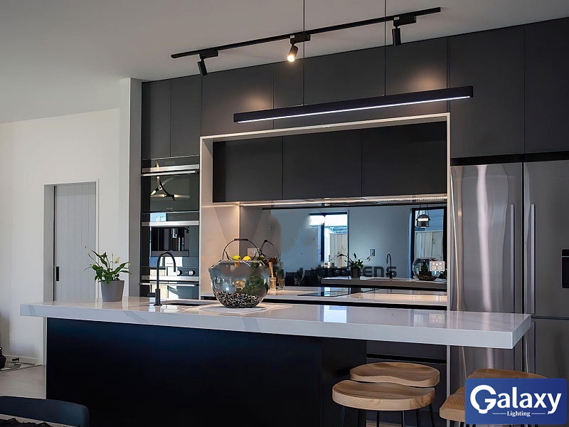 Modern Black LED Pendant Bar Light P212-1.5M - Galaxy Lighting NZ