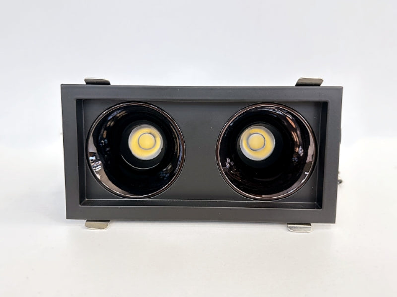 24W 3000k LED Grid COB Twin Downlight R112 - Galaxy Lighting NZ