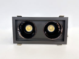 24W 3000k LED Grid COB Twin Downlight R112 - Galaxy Lighting NZ