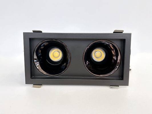 24W 3000k LED Grid COB Twin Downlight R112 - Galaxy Lighting NZ